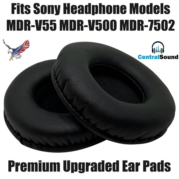 Premium CentralSound Replacement Ear Pad Cushions for Sony Headphones  MDR V55 MDR V500 MDR 7502