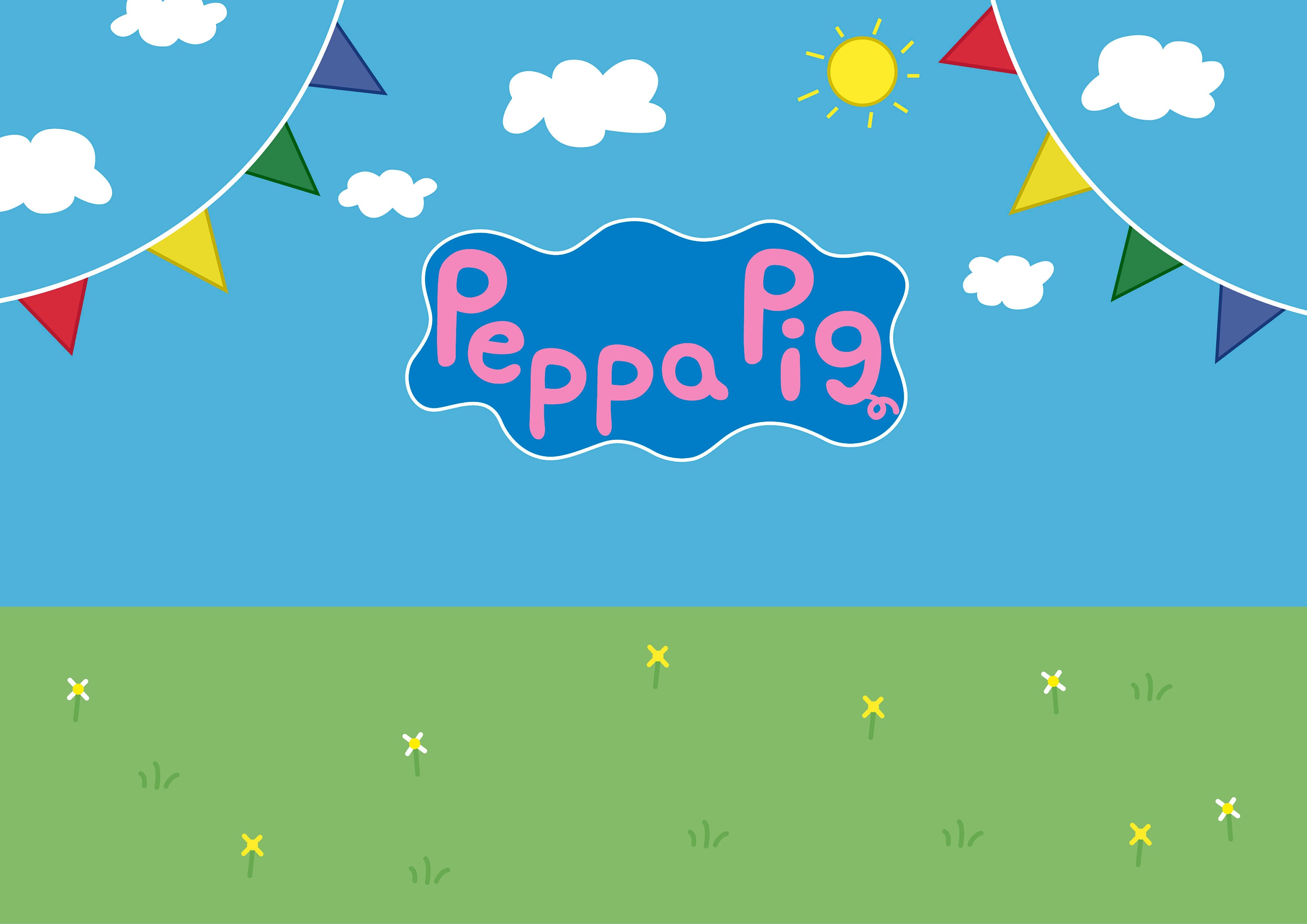 Peppa Pig Background | Etsy