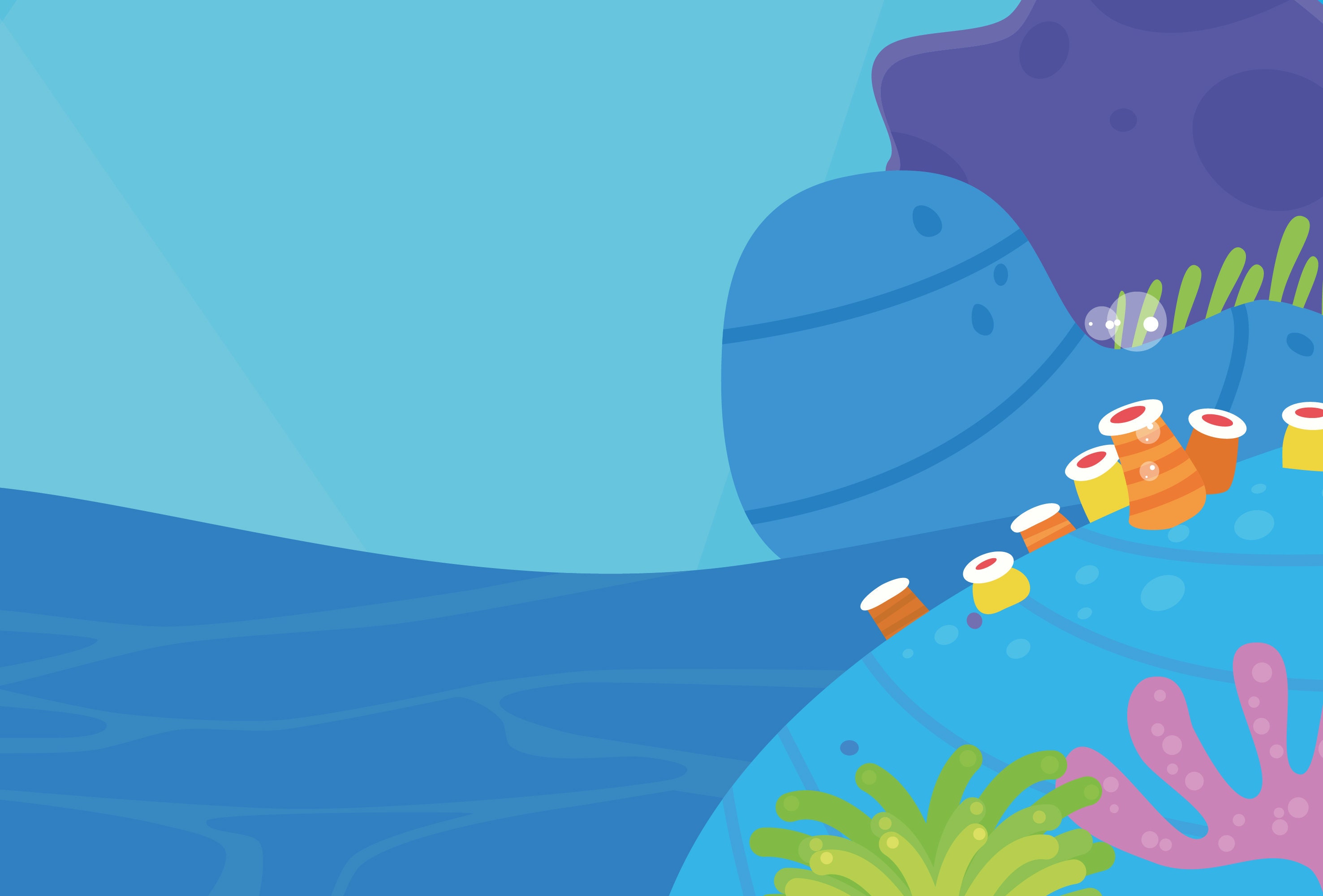 Baby Shark Sea Background