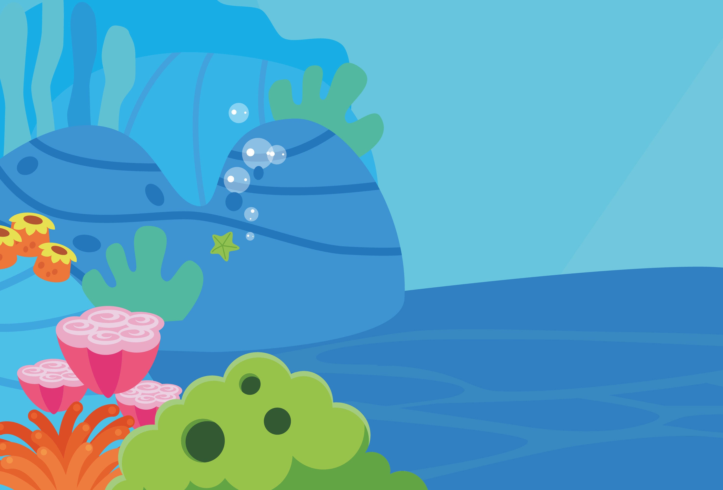 Baby Shark Sea Background