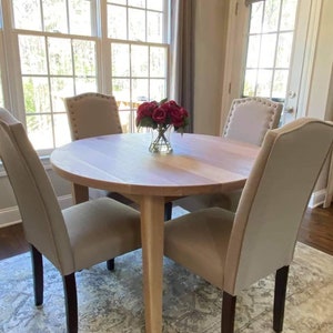 White Oak round table/Dining table/round table