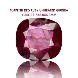 The Strongest asterism in Star Ruby Unheated Untreated 4.35ct 9.7x8.8x5.3mm Loose Gemstone