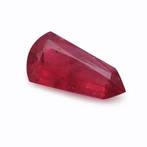 Pinkish Red Ruby 1.90ct 12.1x6x3mm Mozambique Fancy Elongated Step Cut Loose Gemstone