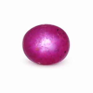 Unheated Star Ruby 2.95ct 8.3x6.7x4mm Winza Tanzania Natural Asterism Cabochon