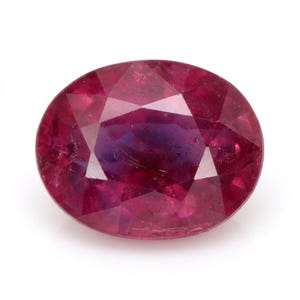 Roze-rode robijn 1,06 ct Natuurlijke roze, normaal verhitte robijn (Vietnam-kleur) Mozambique Natuurlijke ovale losse edelsteen