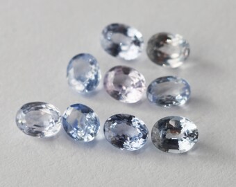 Zircon Bleu Naturel Du Cambodge – 5,7 Mm X 5,2 Mm (0.93 Ct), Traité H
