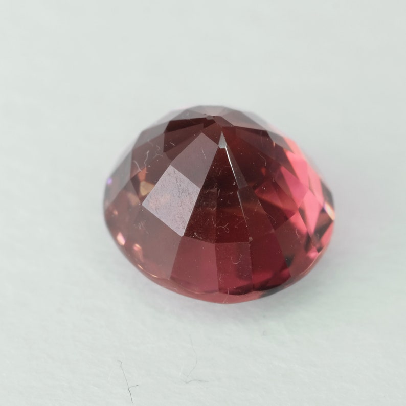 Orangy Pink Tourmaline Rubellite Mozambique VVS 2.42ct6.7x4.3mm Untreated Unheated