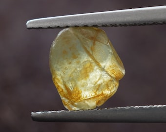 Chrysoberyl raw rough crystal IF 2.31ct 7.8x6x4mm Sri-Lanka Loose Gemstone Untreated Rare