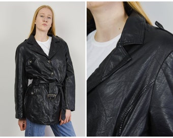 Fetish vacht leer | Etsy Militaire Stijl Ingerichte Look Mannen Lederen Jas Buy