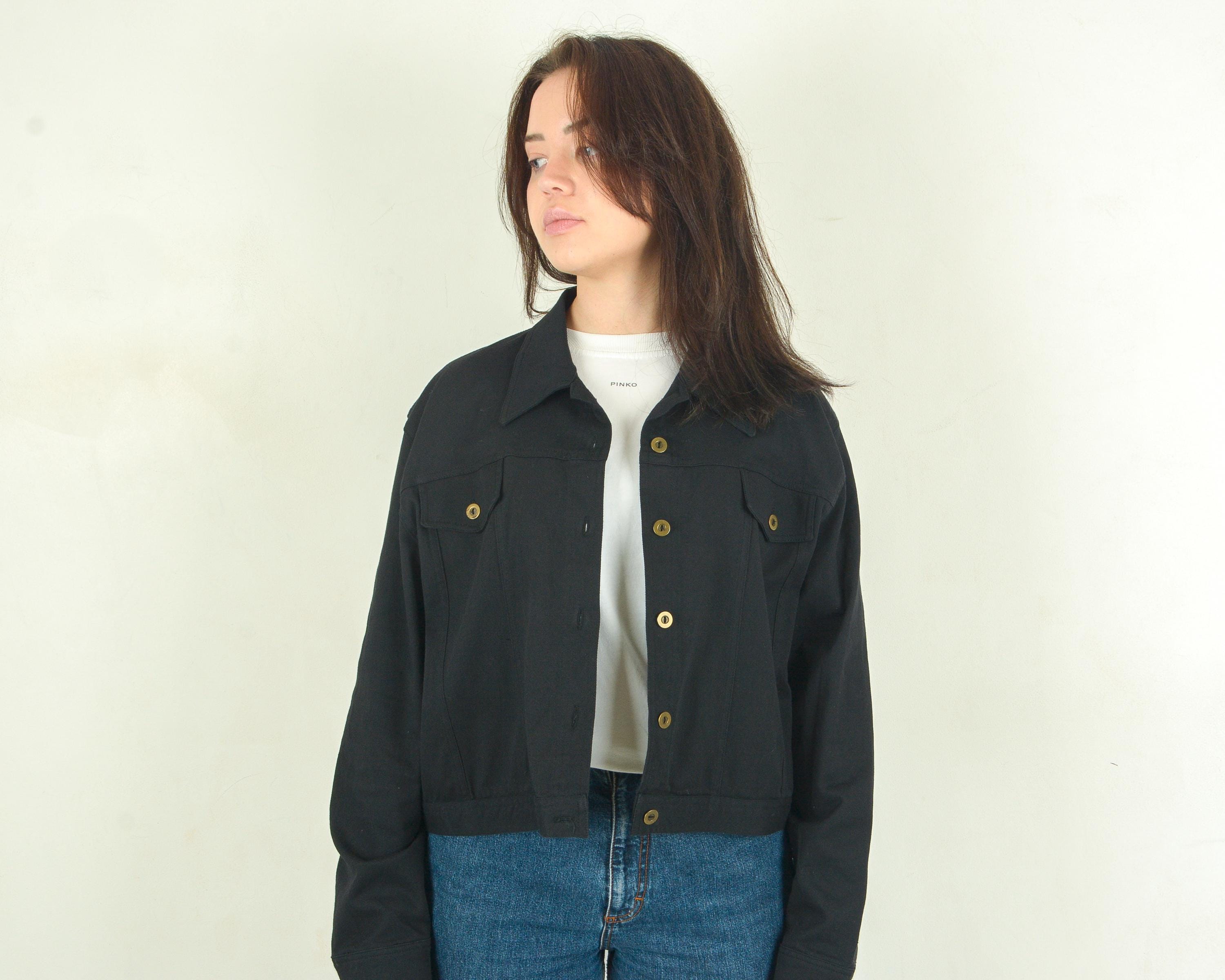 Vintage Levis Black Denim Jacket - Etsy Vintage Levis Black Denim Jacket - Etsy