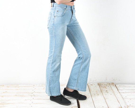 Retro European and American Style Gradient Long Boot-Cut Pants