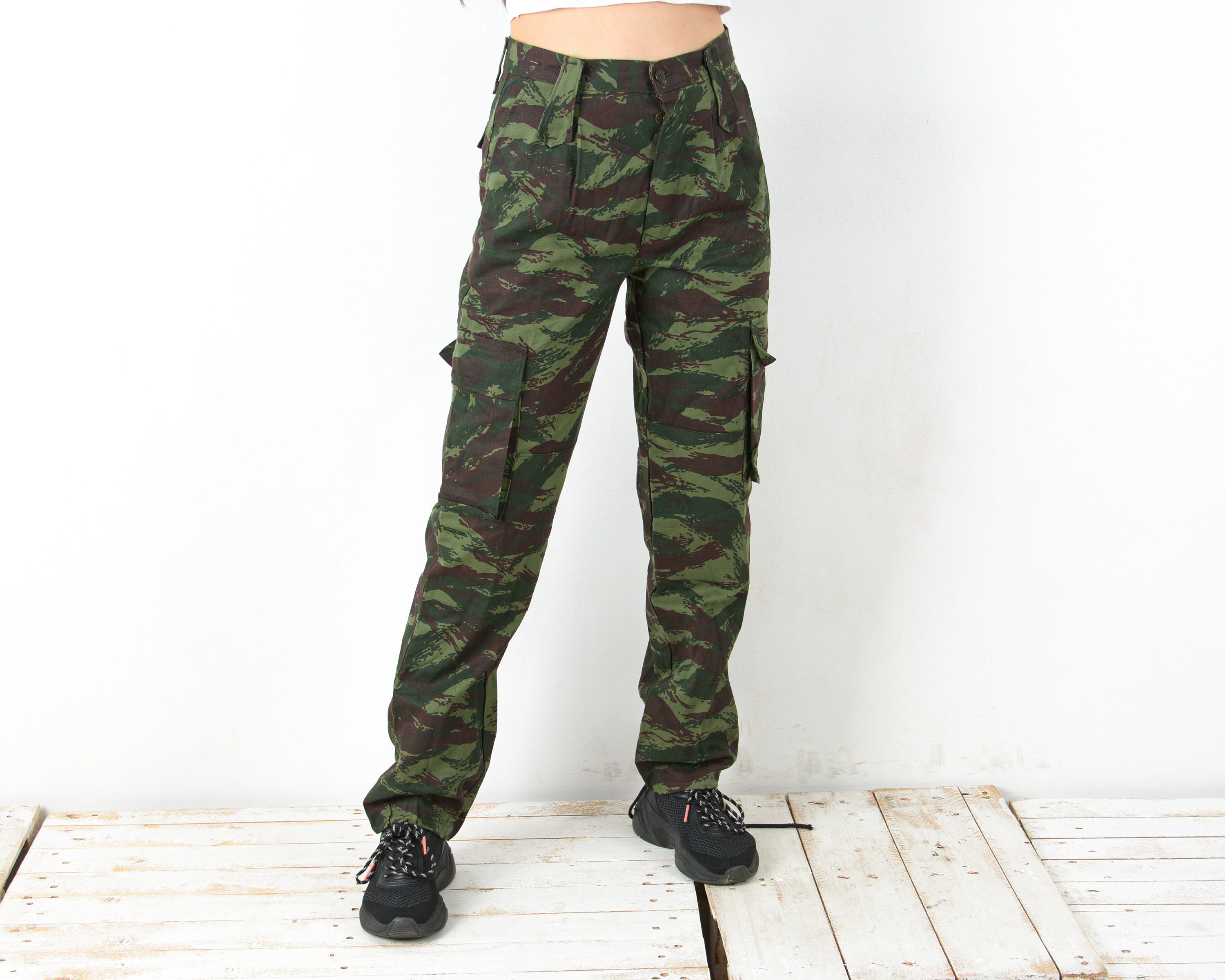 Camouflage Été Tactique Cargo Pantalon Militaire Jambe Large Travail  Vêtements Décontracté Streetwear Quick Dry Outdoor Combat Pantalon