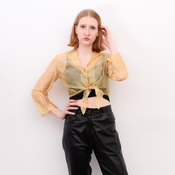 tied button up shirt