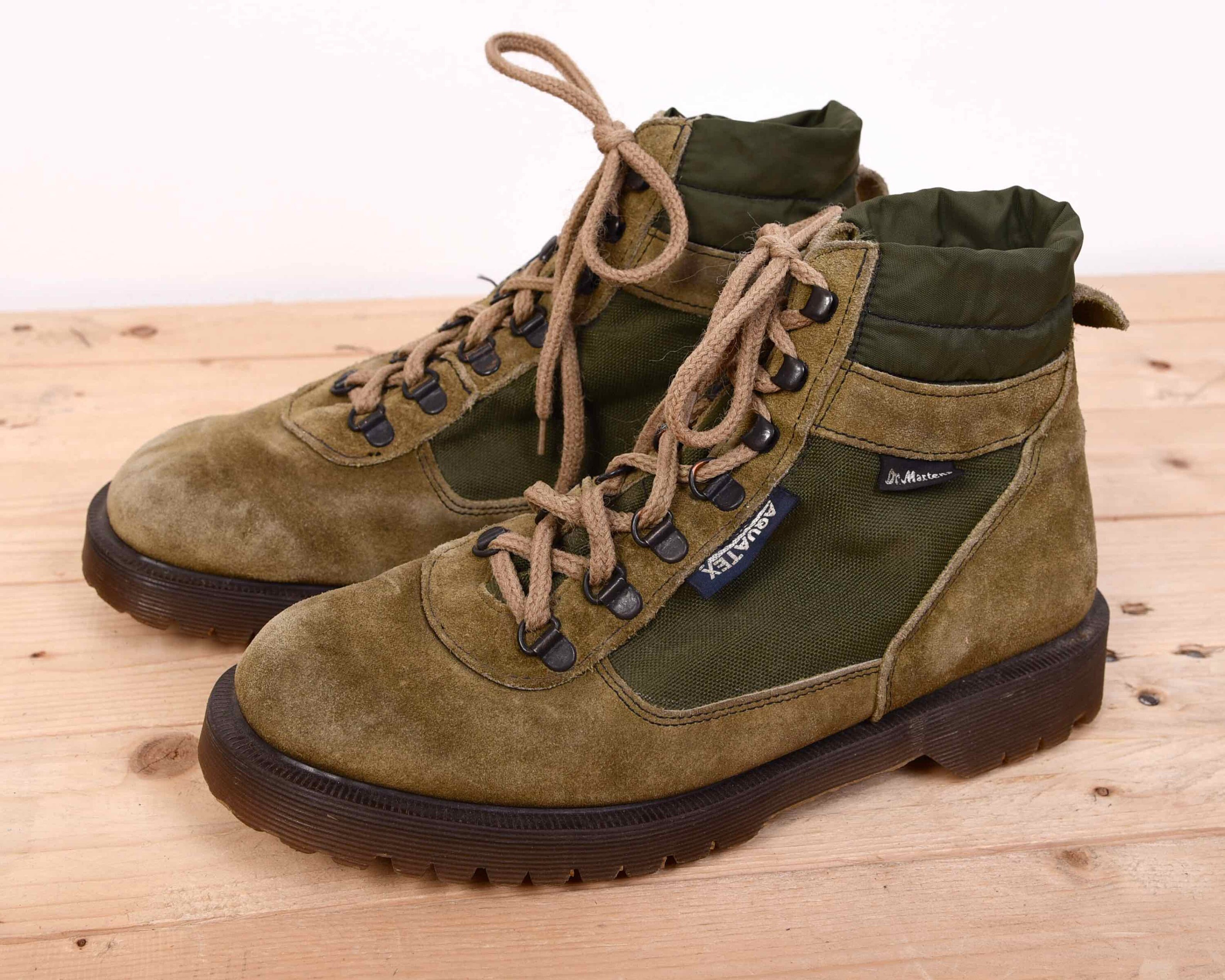 Dr. Martens botas de senderismo Aquatex Air Cushion suela ante cuero zapatos verde Vintage REINO Unido 6 UE 38 Camping de senderismo al aire libre Etsy Espana