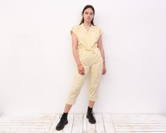 Vintage Women's M French Pastel Yellow 