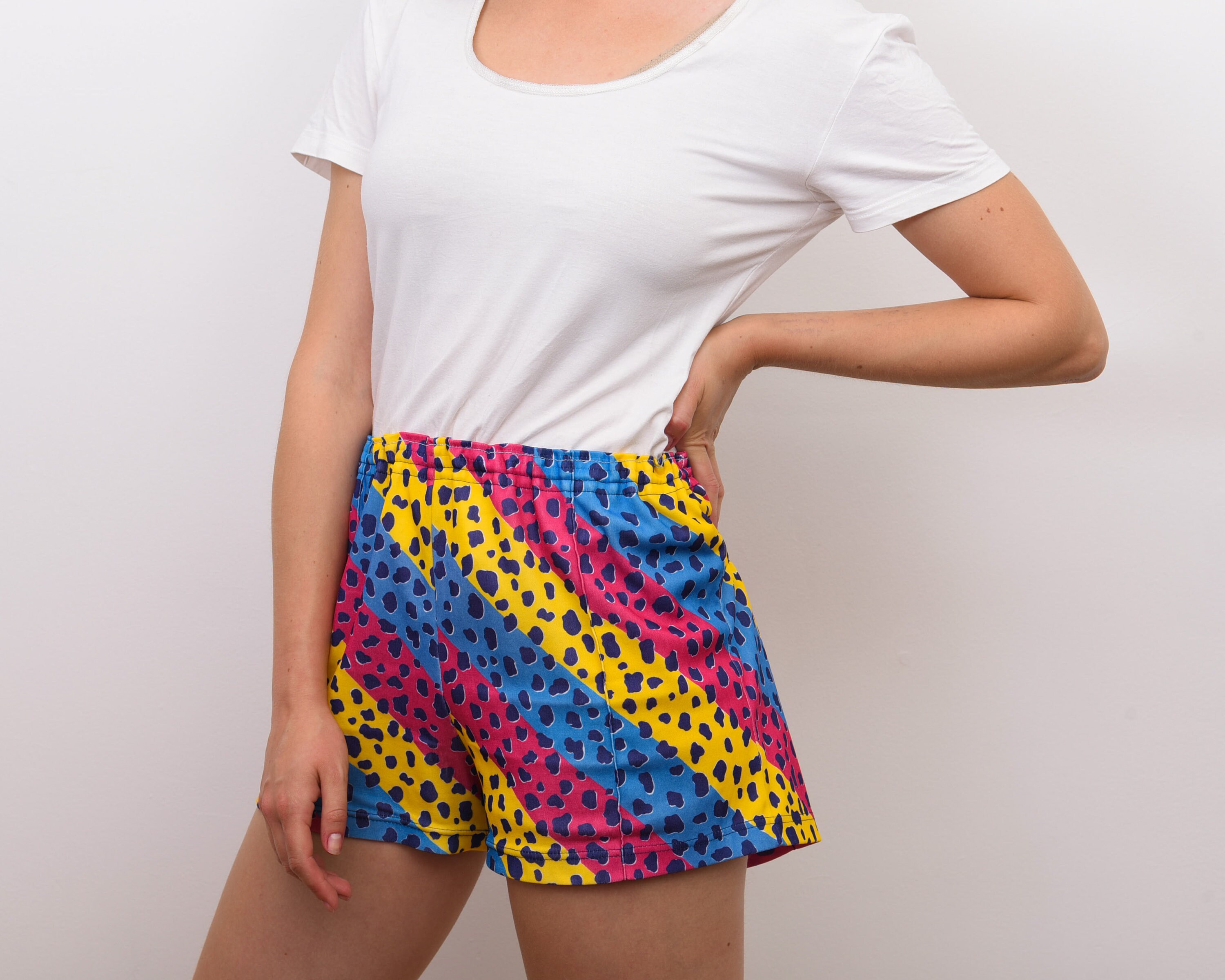 Vintage 80's Women's S M Shorts Retro Booty Funky Run Etsy