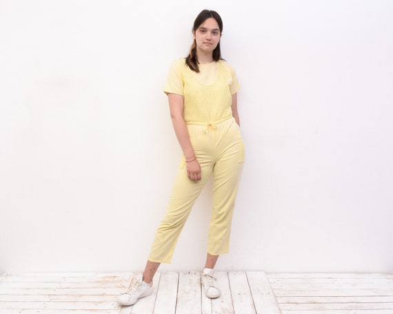 Yellow cheap cotton jumpsuit