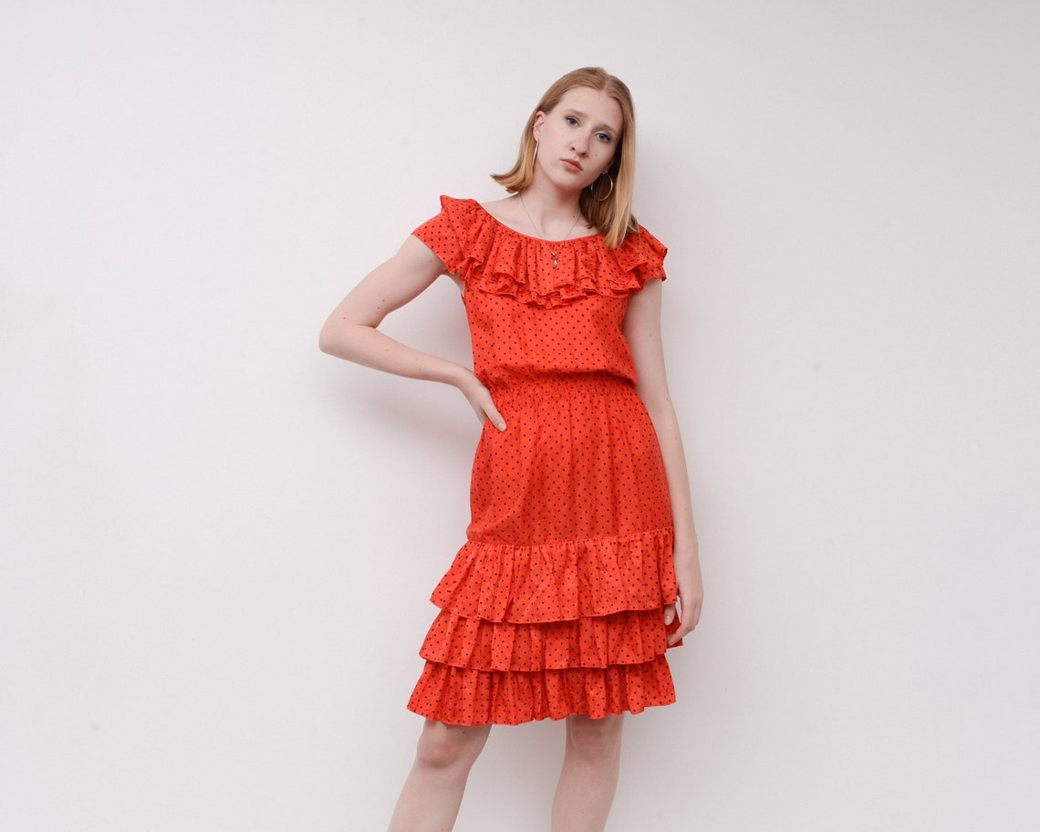 spanish ruffle dress
