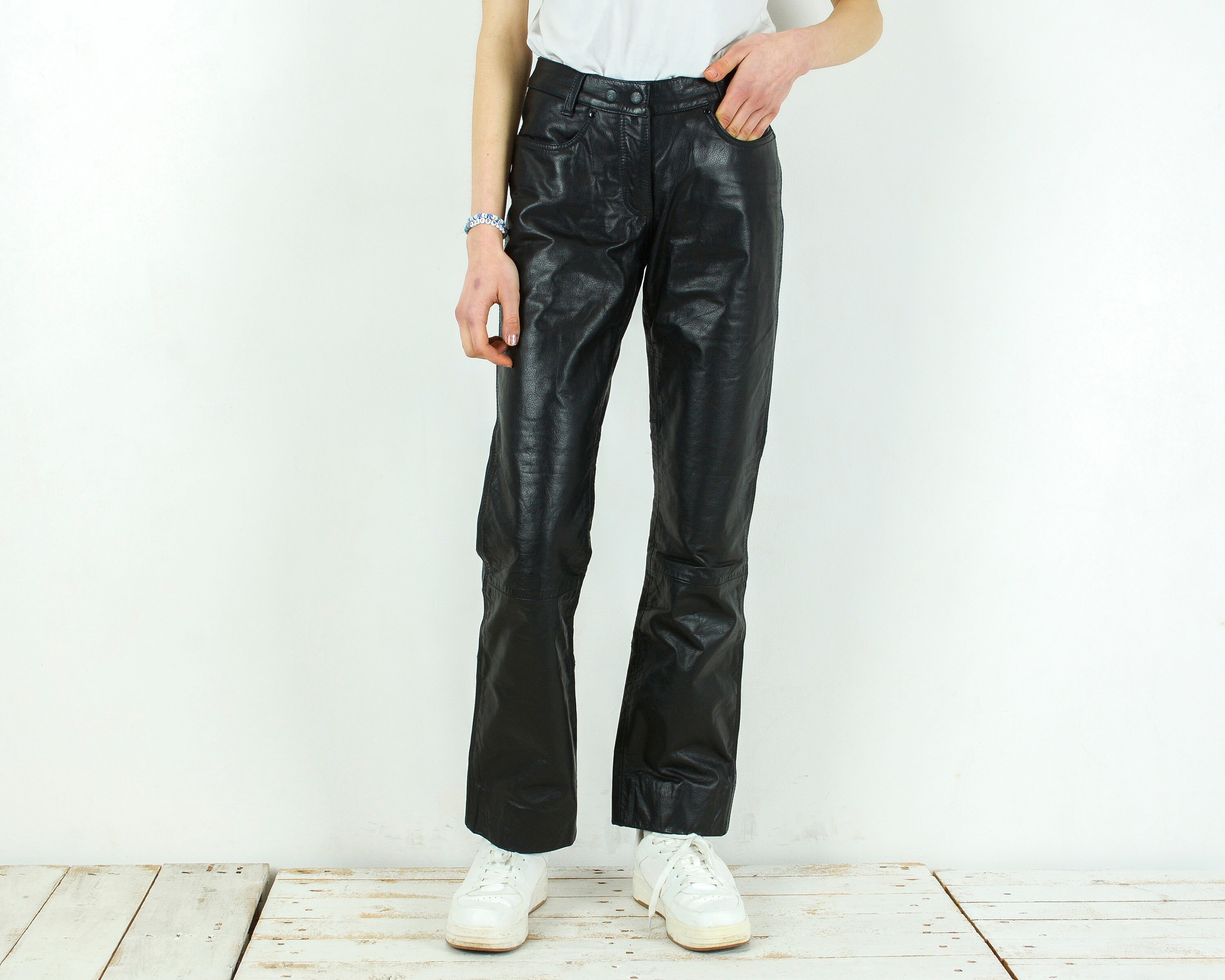 Punk Leather Pants - Etsy