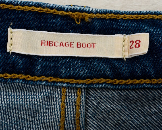 Vintage LEVI'S Premium RIBCAGE BOOT Womens W28 L3… - image 5