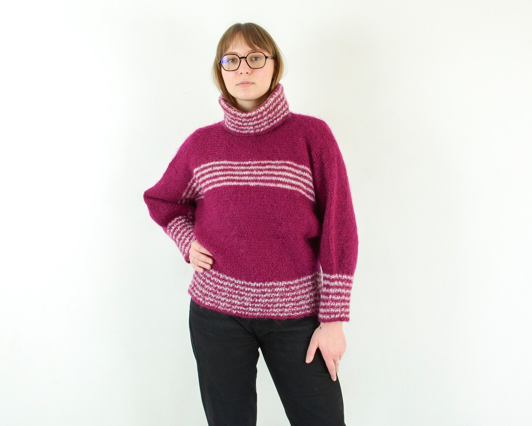 Womens Casual Retro Knit Sweater