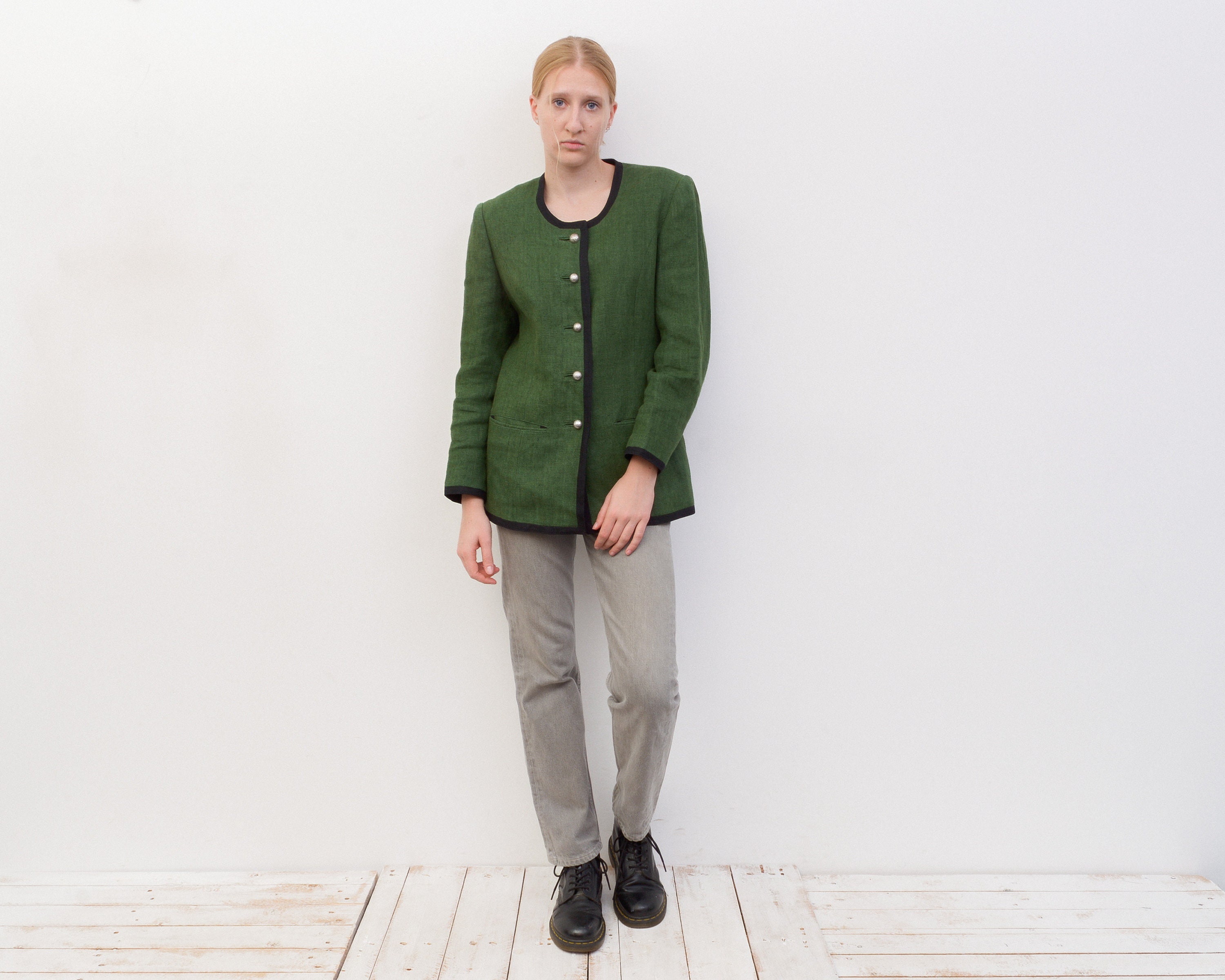 lined linen jacket