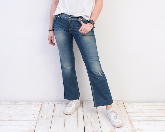 Vintage LEVI Women's Jeans Eve Square 