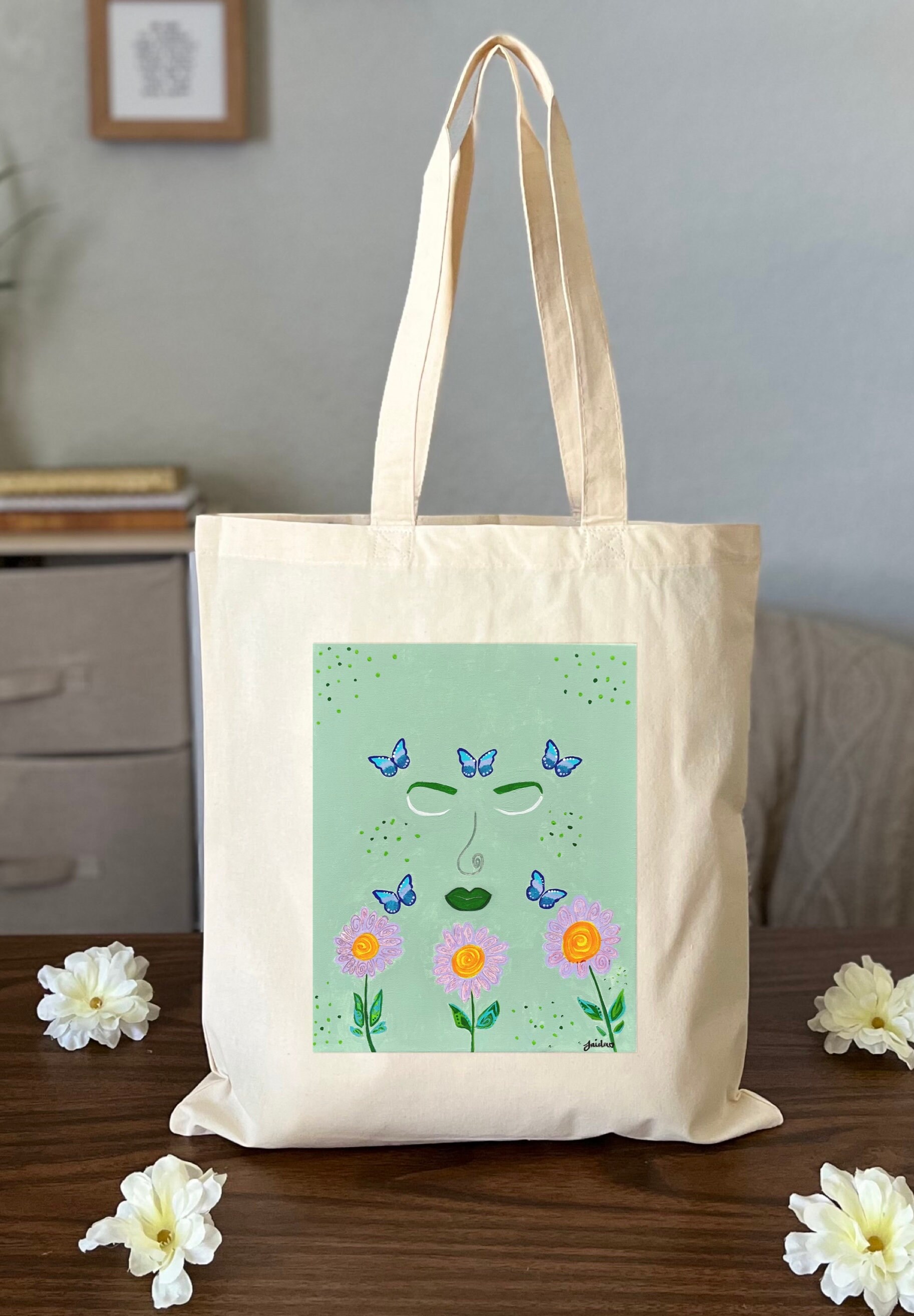 Aesthetic Floral Art Tote Bag for Sale by jamcreation