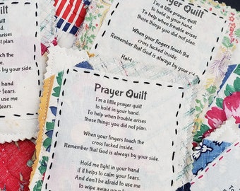 Vintage Prayer Quilt Squares