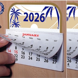 MINI Stick-on WALL CALENDAR - set of 2