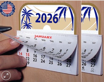 MINI Stick-on WALL CALENDAR - set of 2