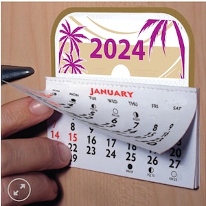 MINI Stick-on WALL CALENDAR set of 2 afbeelding 1