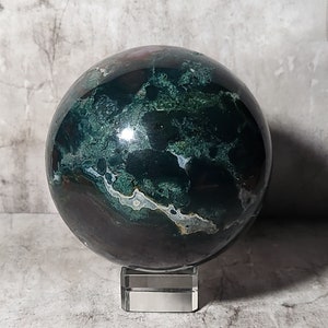 Sphère de décoration XL Océan Jaspe, sphère de cristal en pierre naturelle