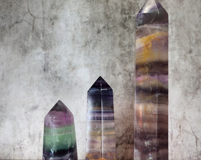 Banded Fluorite: Brings structure, promotes clarity, strengthens focus. Discover the ordered power for mental balance.