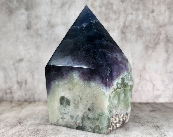 Blue Fluorite: Clarifies communication, promotes clear thinking, calms the mind. The serene force for mental clarity.