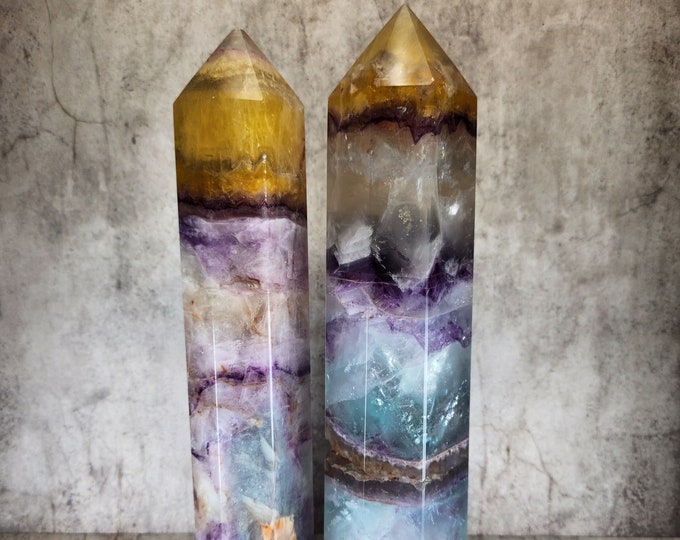 Yellow Fluorite: Enhances mental clarity, promotes creativity and concentration. Brings positive energy for a clear mind.