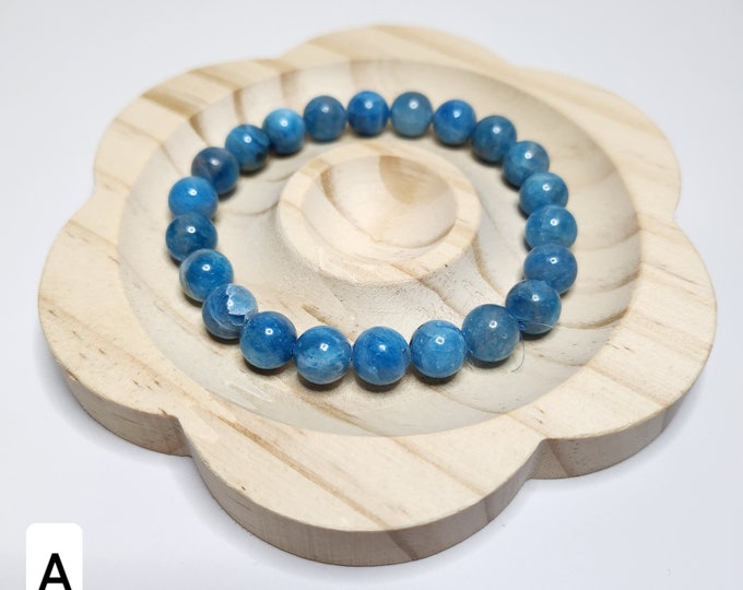 Blue Apatite: Known for its inspirational and motivational properties. Promotes self-expression, creativity and clarity of thought.