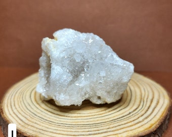 White Quartz Geode: Beautiful natural phenomenon, filled with brilliant crystals. Purifies and strengthens, brings balance and peace everywhere