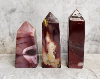 Mookaite Jasper, also called Radiolarite: Promotes inner strength, adventure and emotional balance for a vibrant life.