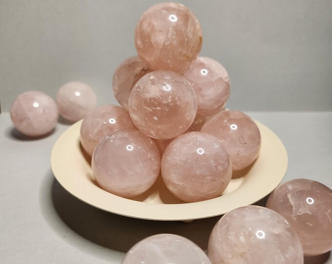 Rose Quartz: Stone of love and compassion. Promotes self-love, emotional healing, harmony. Helps release negativity and opens the heart