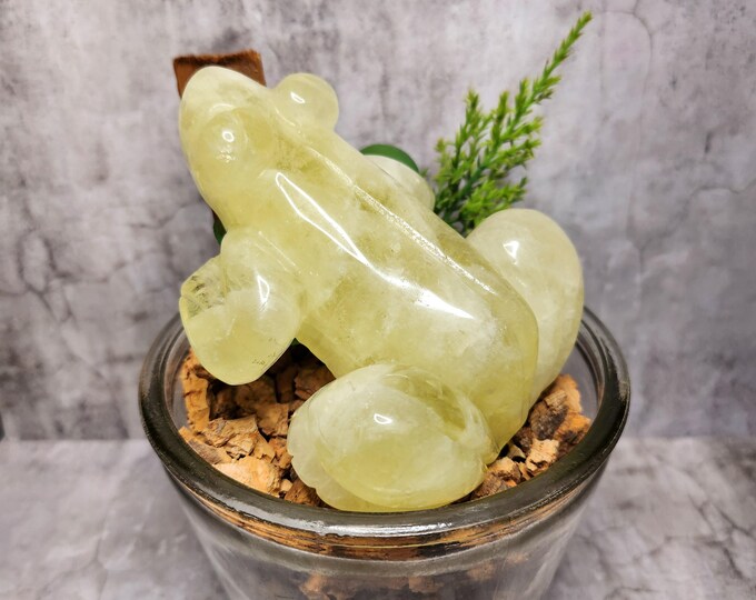Lemon Quartz or Citrine: The stone of joy, which promotes self-confidence and creativity. Transforms negative energy into positive power.