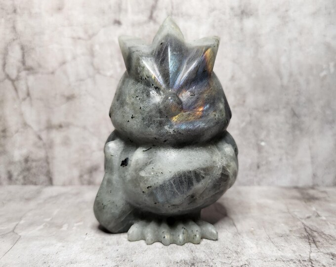 Labradorite Pokemon Decidueye (Dartix). Promotes awareness, transformation, strengthens inner strength and creativity.
