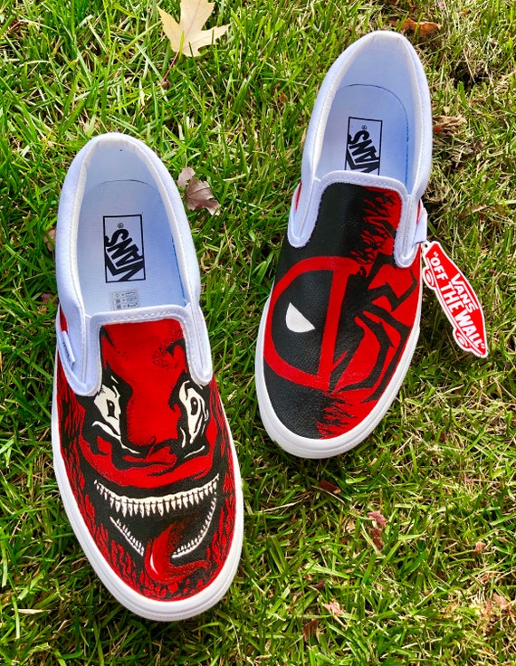 Custom Venom Deadpool Marvel Vans Shoes - Etsy