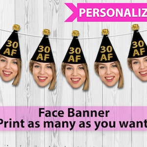 30th Printable Birthday Banner,