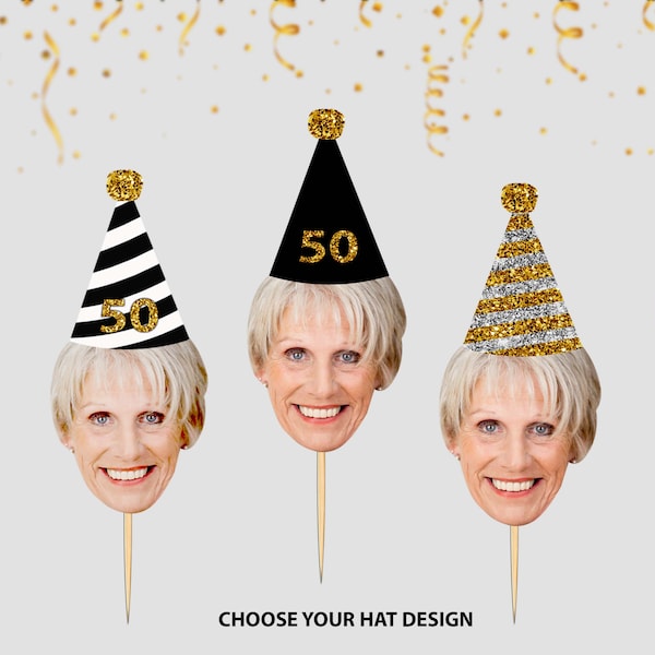50th, 60th Printable Toppers