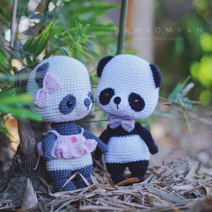 PDF Pattern-Crochet Amigurumi | Panda Pattern Digital Download in English | Cute Crochet Pattern