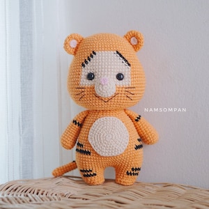 PDF Häkelanleitung Amigurumi | Tiger Muster Digital Download in Englisch | Süße Häkelanleitung