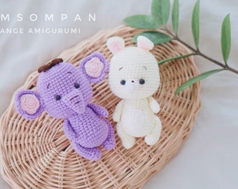 PDF Pattern-Crochet Amigurumi | Rabbit & Lumpy Patterns Digital Download in English | Cute Crochet Pattern