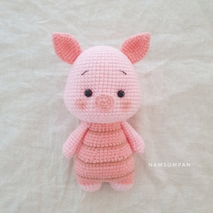 Virkad gris amigurumi-mönster | Sött gör-det-själv-projekt (PDF-mönster)