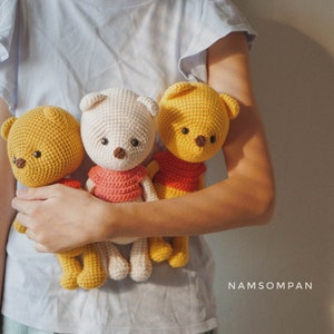 PDF Pattern-Crochet Amigurumi |  Bear Pattern Digital Download in English | Cute Crochet Pattern